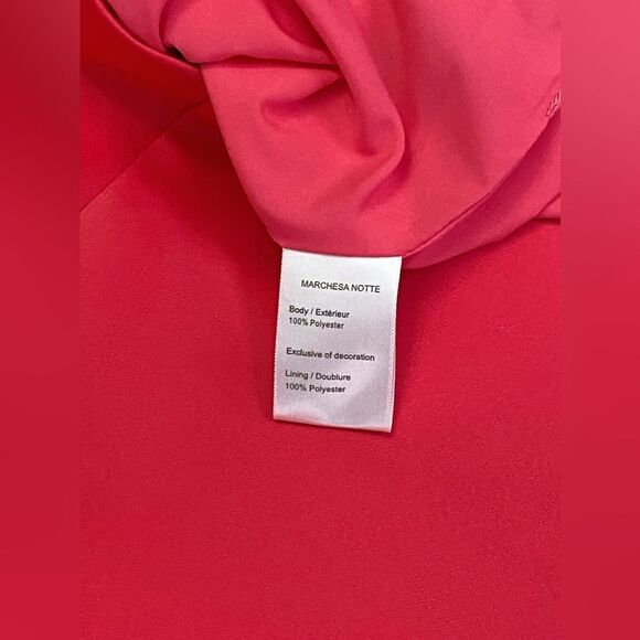 Marchesa Notte Floral Applique Satin Minidress size 10 - Picture 12 of 12